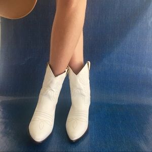 white short western boots